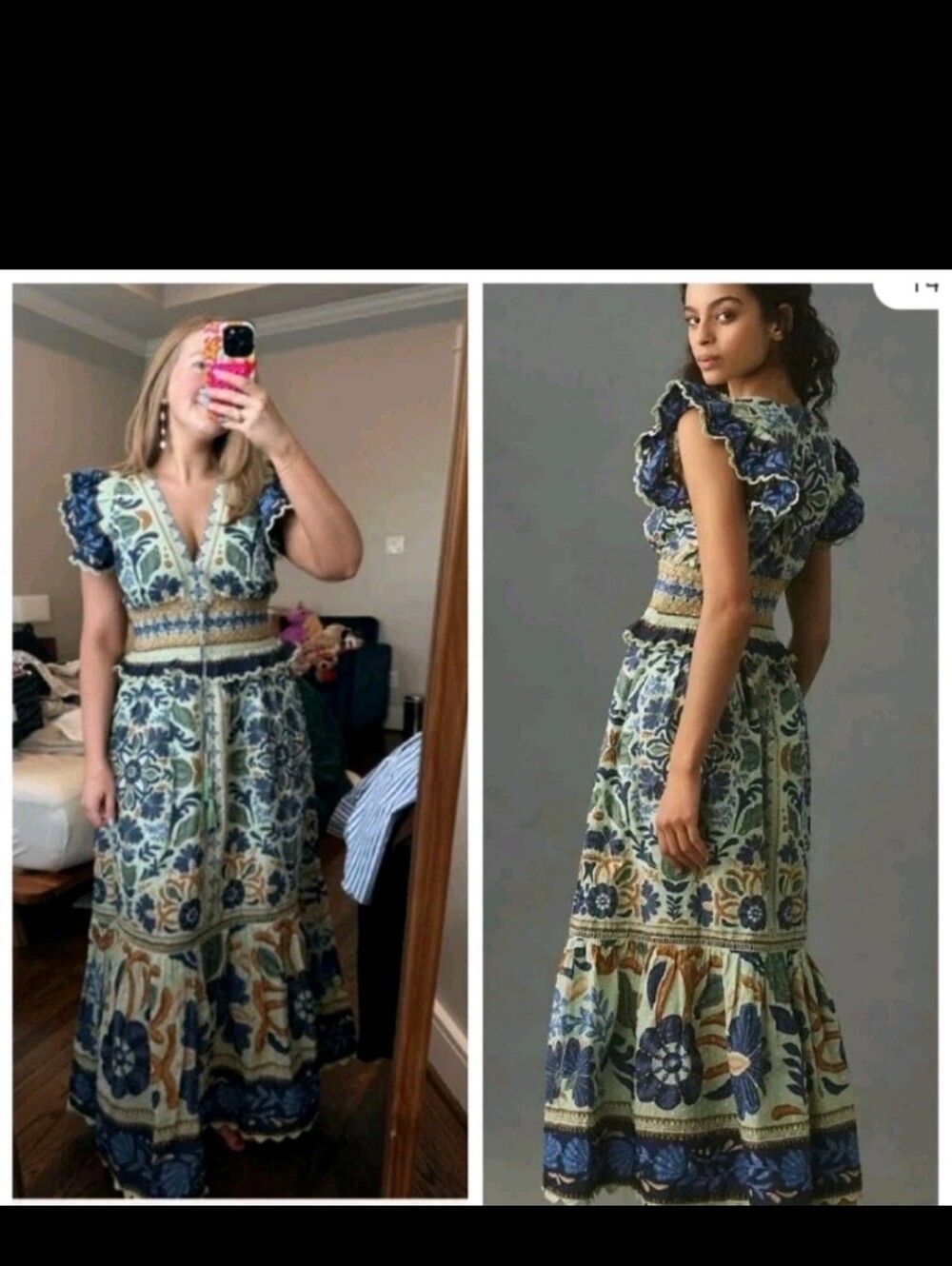 Farm Rio Ocean Tapestry Maxidress - Picture 2 of 9